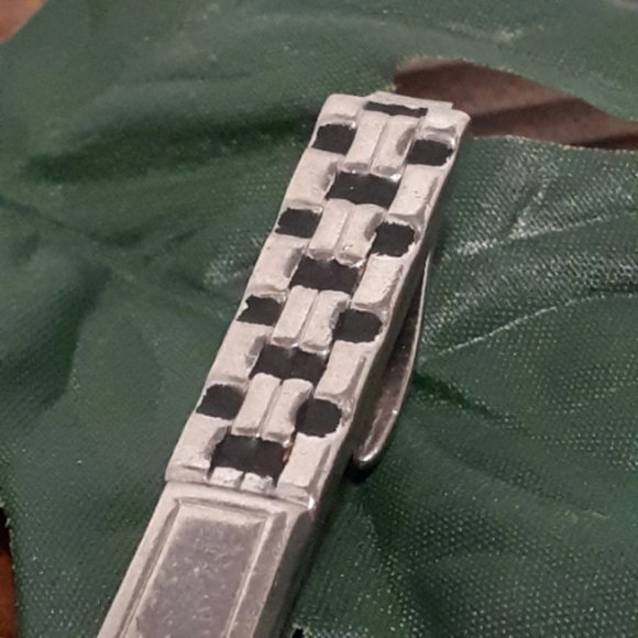 Tie Clip Vintage Zipper Design Tie Bar - Picture 2 of 5